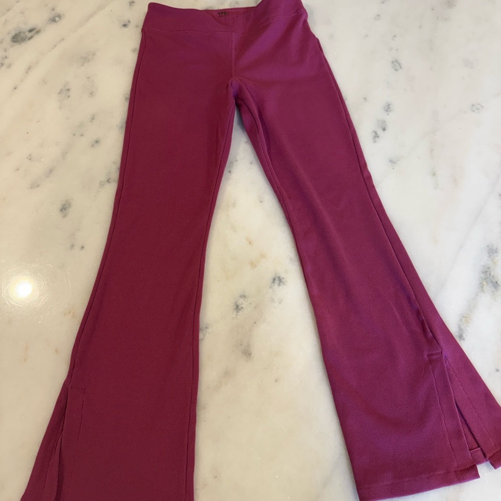 Abercrombie Kids Magenta Flared Leggings